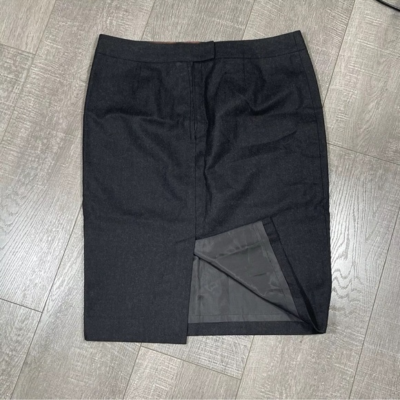 TORY BURCH Wool Skirt Pencil size 8 Grey NWOT - Picture 7 of 7